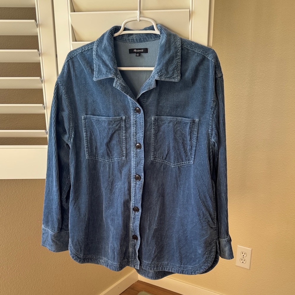Madewell Gray Textured Shirt